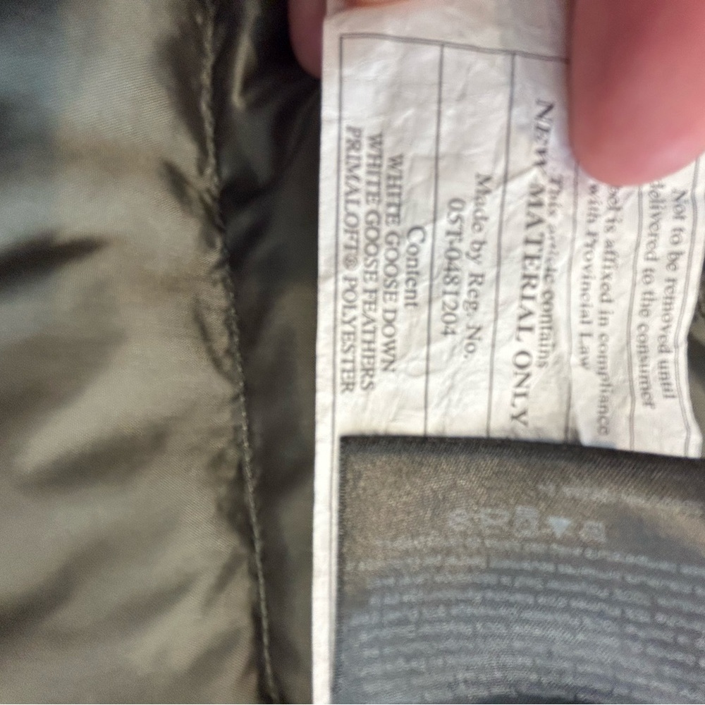 Lululemon goose down longline puffer vest. Size 4. Green. Pockets. New condition - Picture 11 of 13